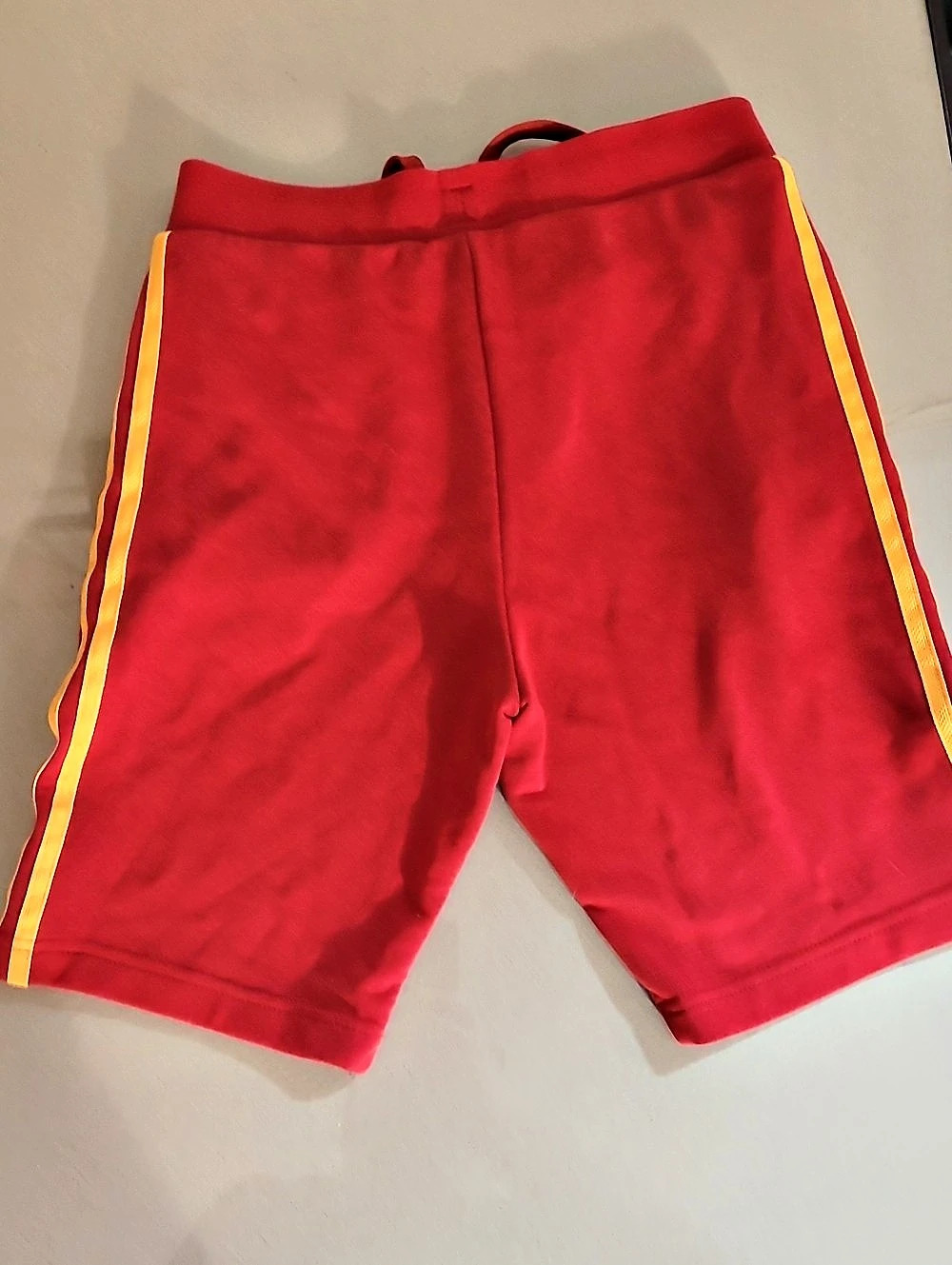 adidas Adicolor Shorts Athletic Red & Yellow Size Medium